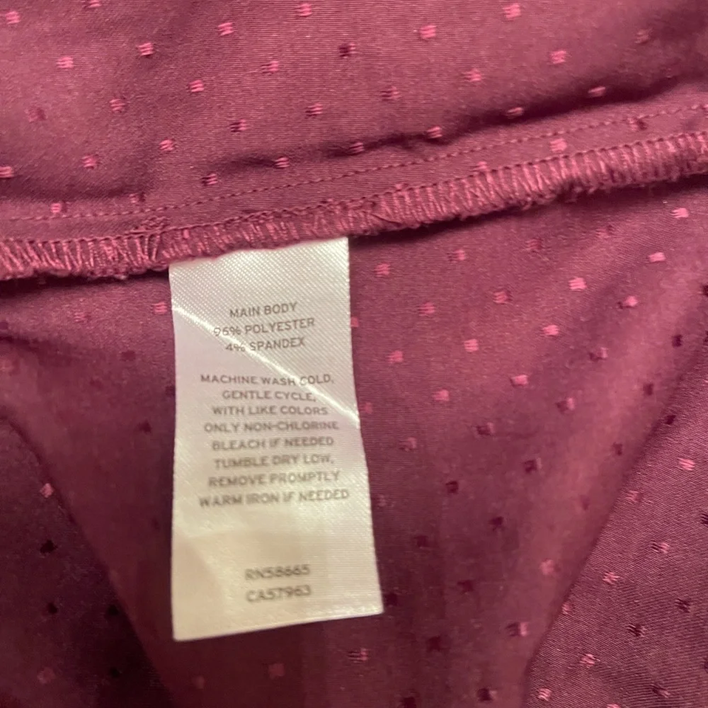 Nordstrom Deep Purple Women's PJ Top Silky.‎